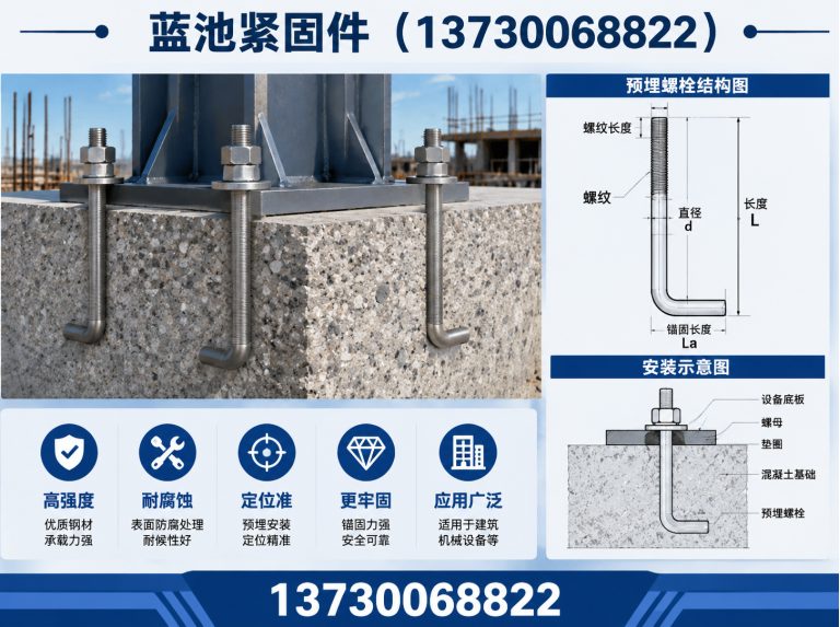 复兴区预埋螺栓展示图